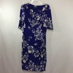 Ralph Lauren Green Label Blue/White Floral Dress